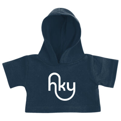 Teddy Hoodie, Navy Thumbnail