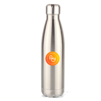 Water Bottle – Stainless Steel 500ml (Silver) Thumbnail