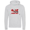 Cross neck hoodie Thumbnail